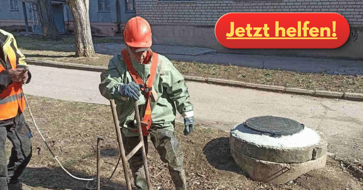 Helfer unter Beschuss! Wasserwerker in Marhanets brauchen Schutzwesten.